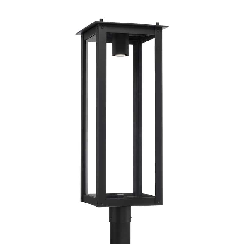Hunt 1-Light Outdoor Post-Lantern - 11"W x 29"H
