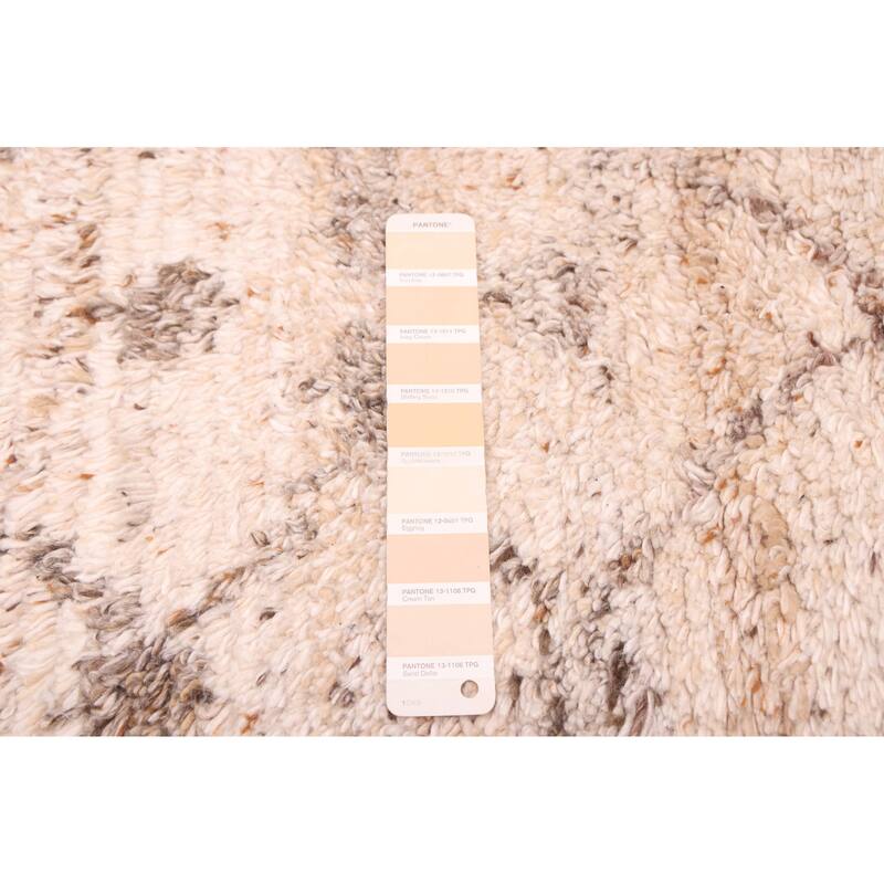 ECARPETGALLERY Hand-knotted Tangier Beige Wool Rug - 5'0 x 8'0