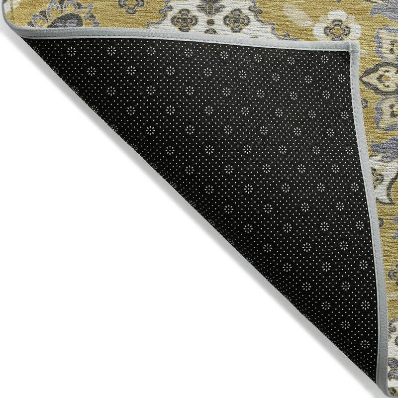 HomeRoots Medallion Traditional Rectangle Outdoor Rug