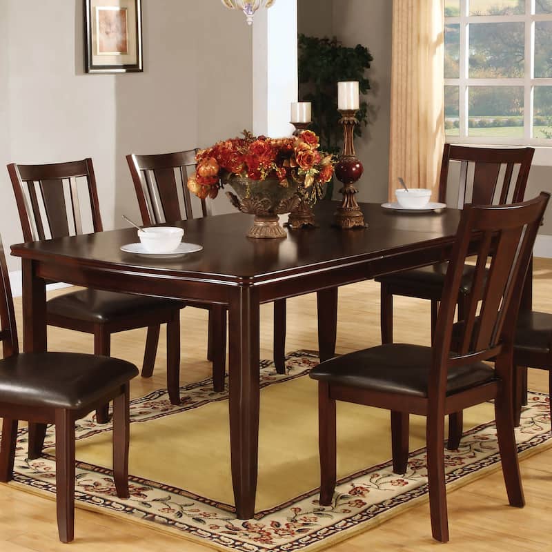 Furniture of America Betsy Espresso 78-inch Wood Expandable Dining Table - Espresso