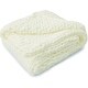 preview thumbnail 16 of 15, Cheer Collection Ultra Plush Chunky Cable Knit Throw Blanket Off White