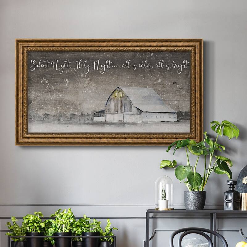 Silent Night Premium Framed Canvas- Ready to Hang