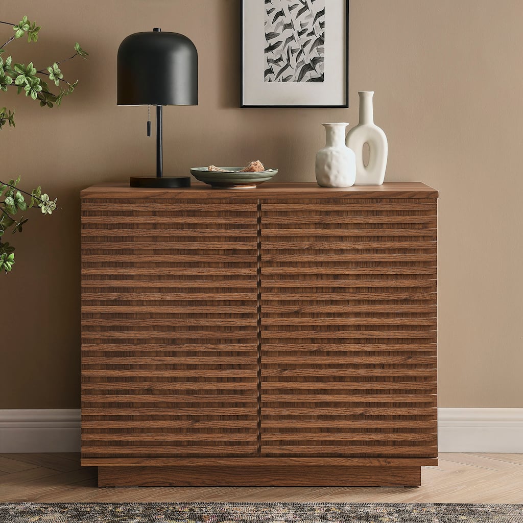 Render 2-Door Fluted Accent Cabinet