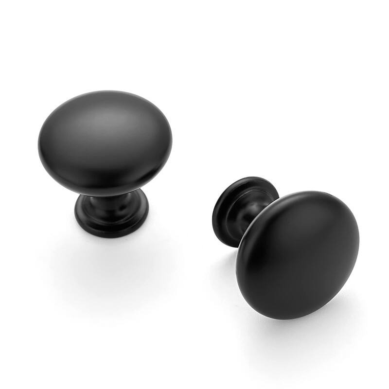 30 Pack Round Zinc Cabinet Knobs - 1.17"L x 1.13"W