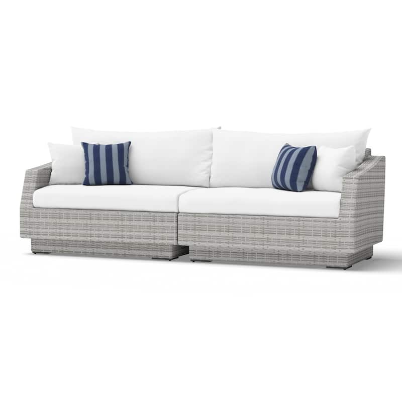 Cannes 4 Piece Sunbrella Outdoor Patio Sectional & Table