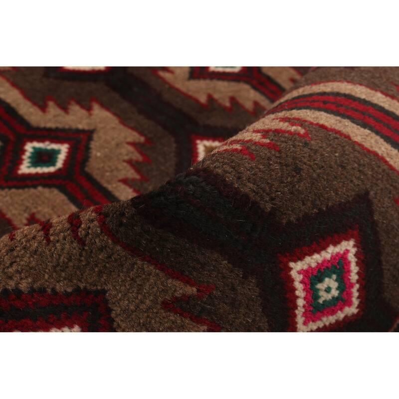 Hand-knotted Rizbaft Tan Wool Rug - 3'4" x 5'6"/3'4 x 5'6