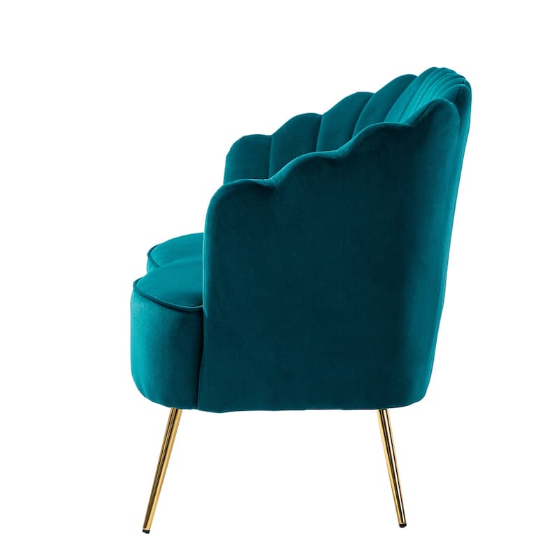 Xabier 52''Loveseat with Flower Shaped Back Design