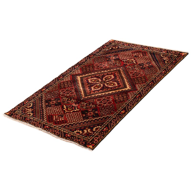 ECARPETGALLERY Hand-knotted Kayseri Vintage Red Wool Rug - 4'2 x 6'7