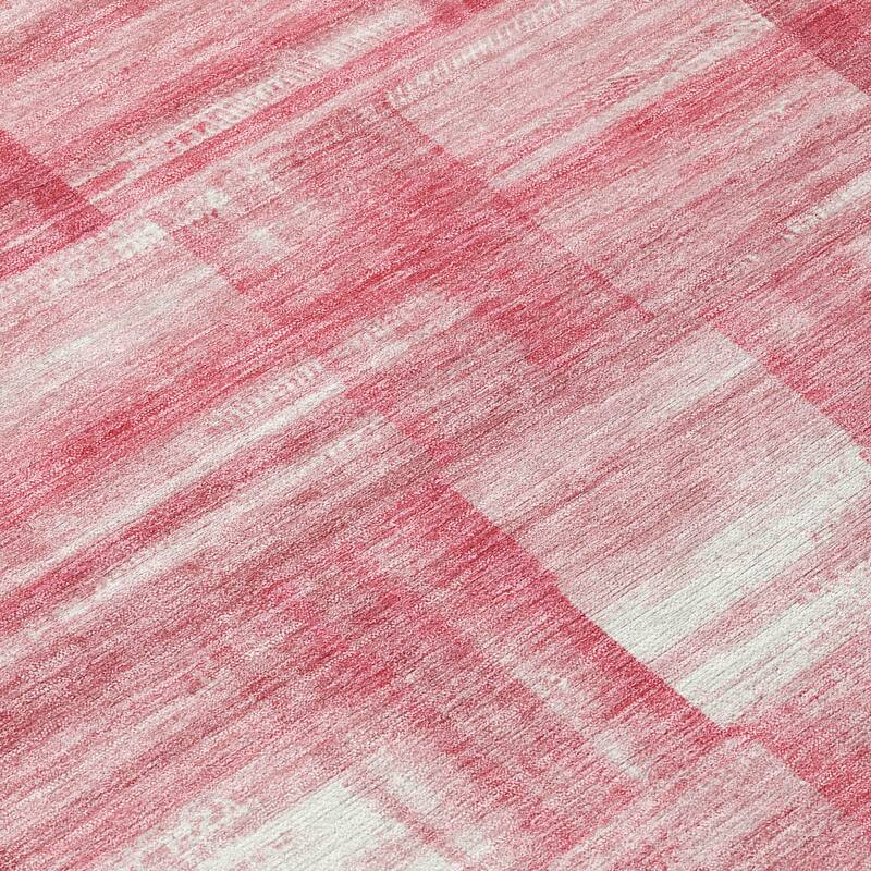 Machine Washable Indoor/ Outdoor Solid Hatches Chantille Rug