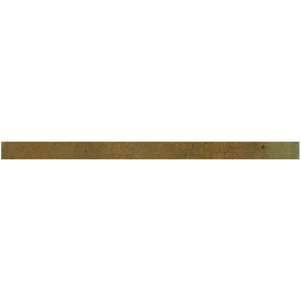 Apollo tile 0.5" x 8" Antiek Glossy Olive Green Ceramic Tile (0.7 sq ft/case) - 10 Pack