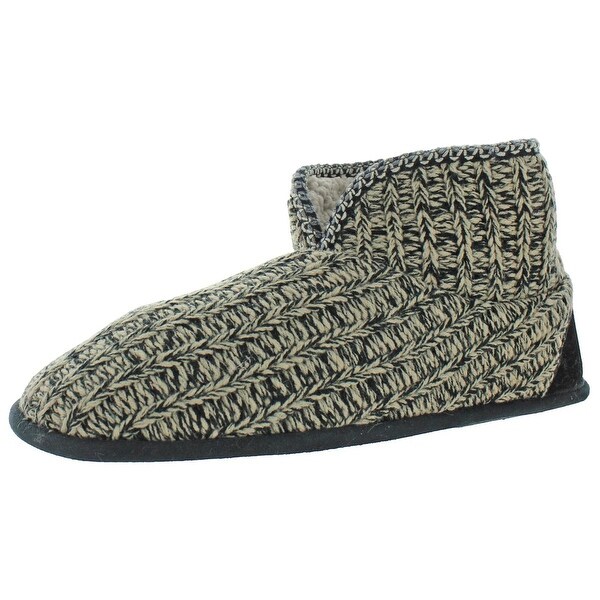 men's muk luks knit bootie slippers