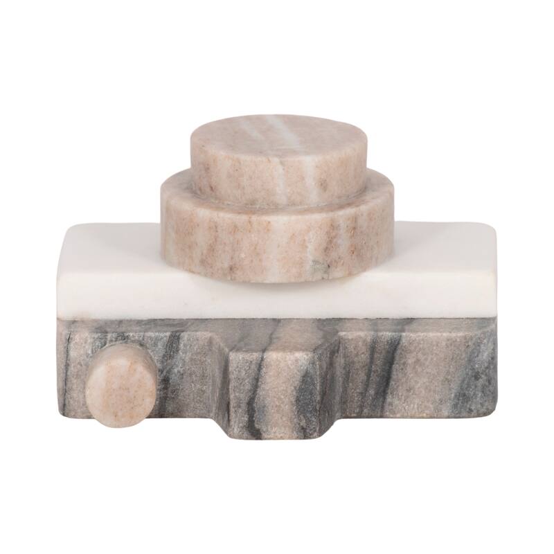 Marble Novelty Decorative Camera Figurine - Multicolor, 5" - 5.0"