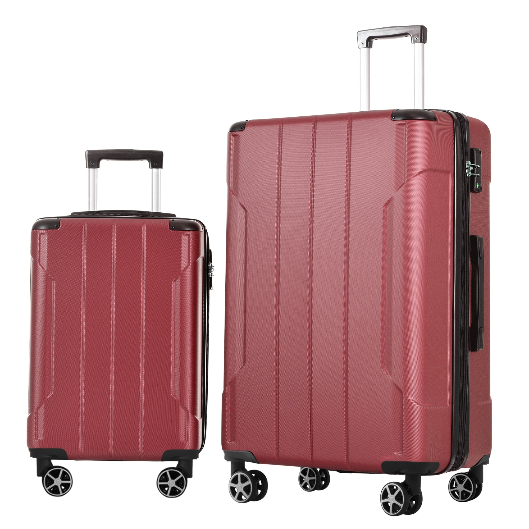 Hardshell ABS Luggage Sets 2 Piece Suitcase Set Expandable with TSA Lock Spinner Wheels for Men Women