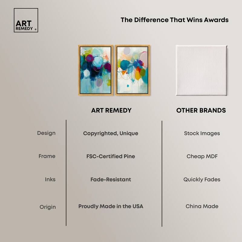 Expressive Flow I Canvas Set of 2 by Art Remedy
