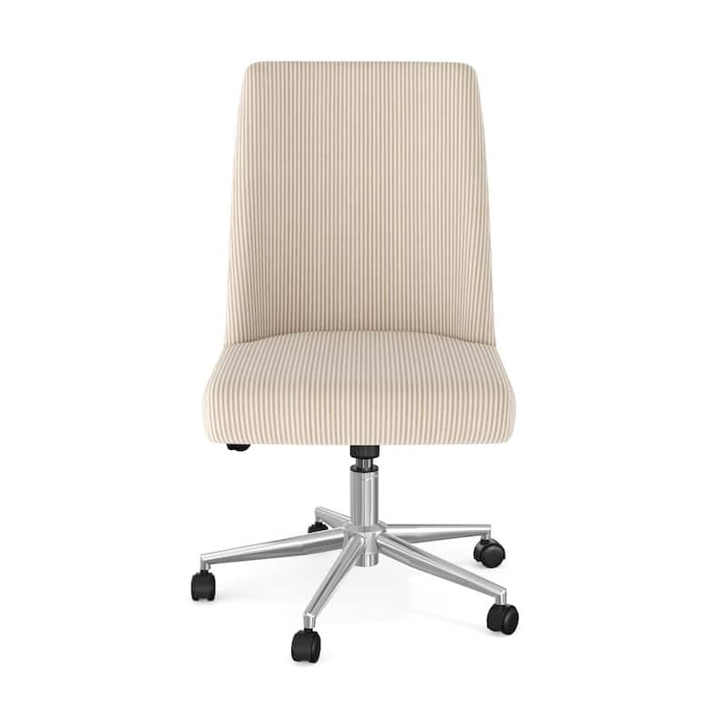 Martha Stewart Upholstered Height Adjustable Swivel Home Office Chair