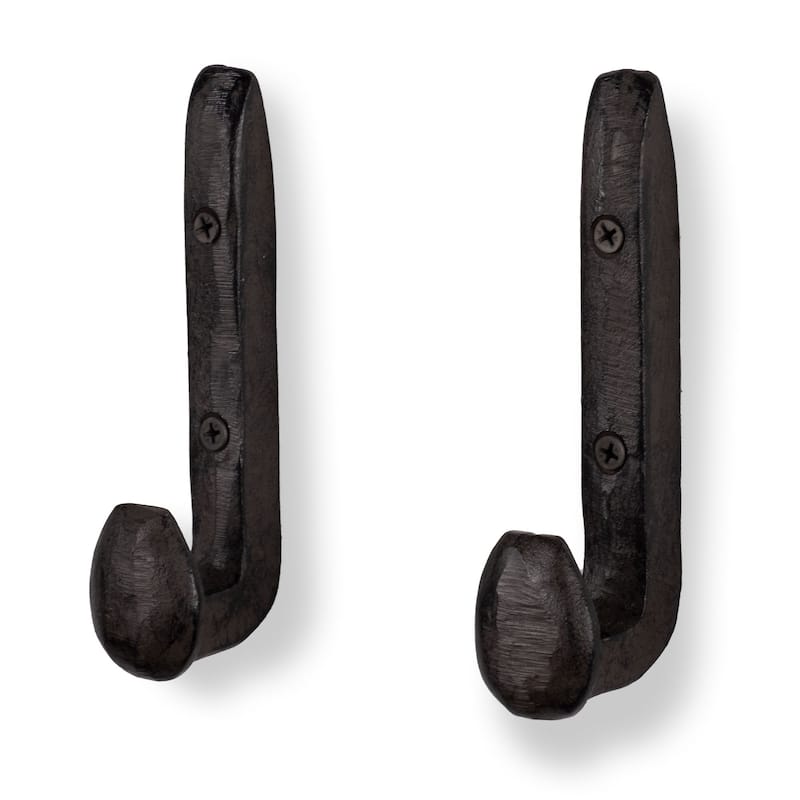 Rustic State Puntal Cast Iron Wall Hook - Pack of 2