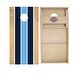 preview thumbnail 1 of 4, Navy and Baby Blue Classic Stripes Regulation 2x4 Cornhole Board Set All-Weather - Include Carrying Case