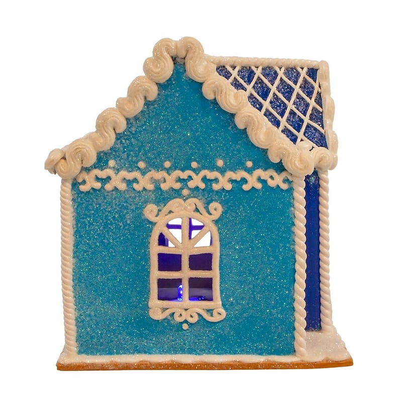 Kurt Adler 7-Inch Battery-Operated Hanukkah LED House Table Piece
