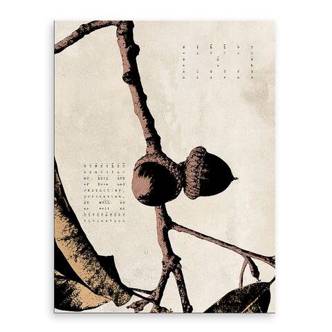 'Poetica X' Wrapped Canvas Wall Art