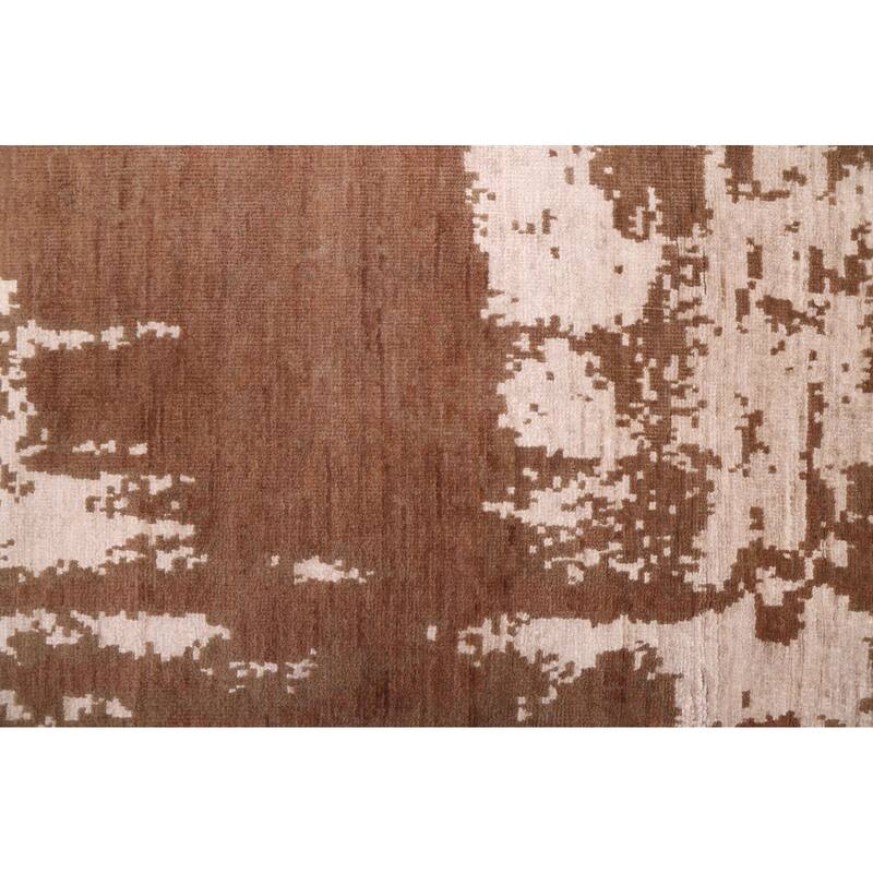 ECARPETGALLERY Hand-knotted Legacy Brown Silk, Wool Rug - 8'10 x 11'9