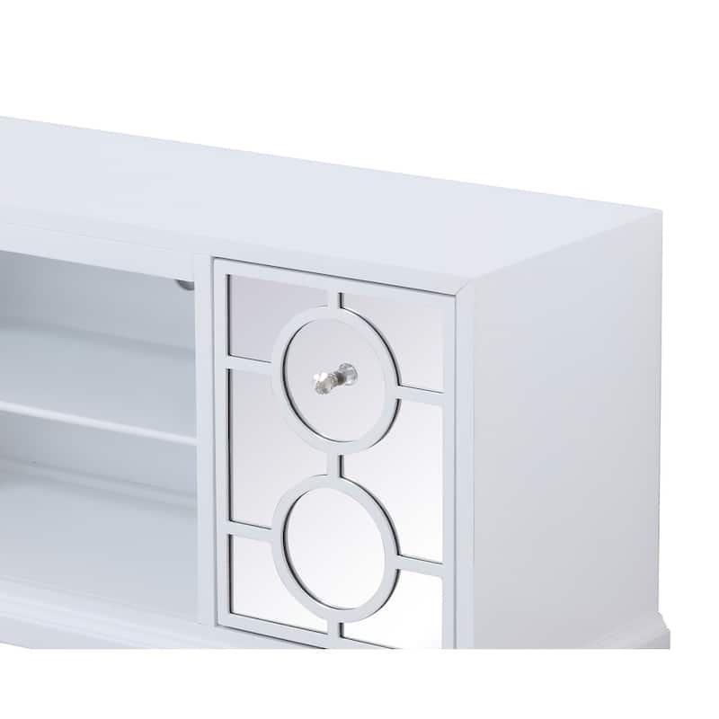 60 in. mirrored TV stand cabinet
