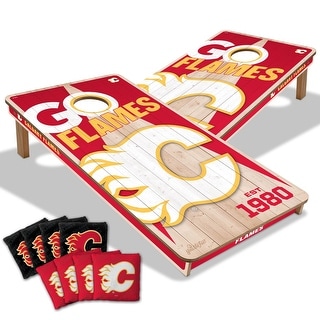 Calgary Flames NHL 2x4 Cornhole Board Set