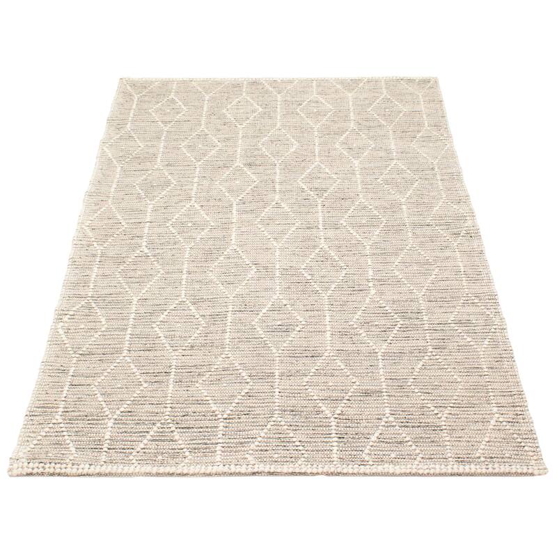 ECARPETGALLERY Braid weave Sienna Khaki Wool Rug - 4'11 x 8'0