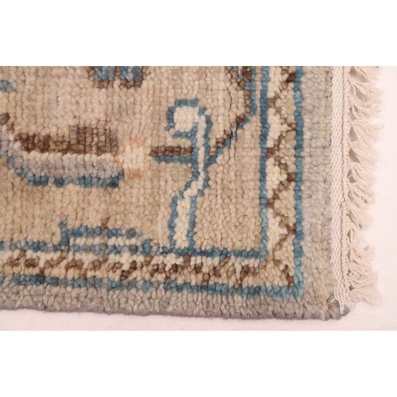 ECARPETGALLERY Hand-knotted Jules Serapi Light Grey Wool Rug - 7'10 x 9'11