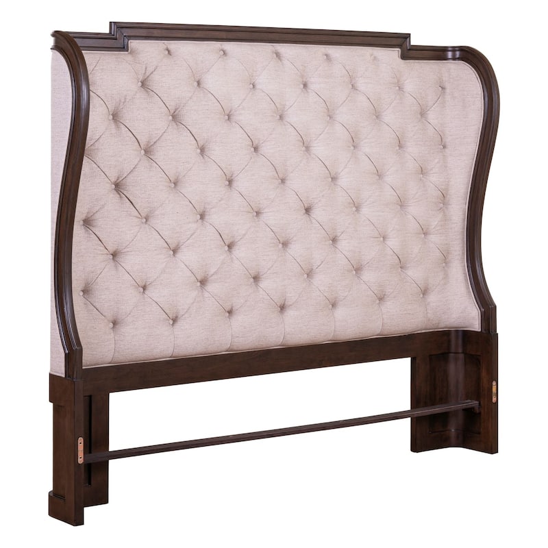 Liberty Furniture Provence Park Upholstered Bed Shelter Headboard - King, Queen