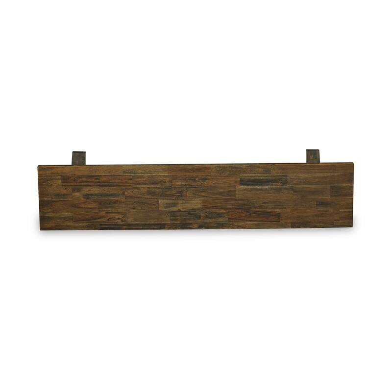 East West Furniture V-Style Modern Dining Room Bench with Wooden Seat, 72x15x18 Inch(Finish Options) - 72