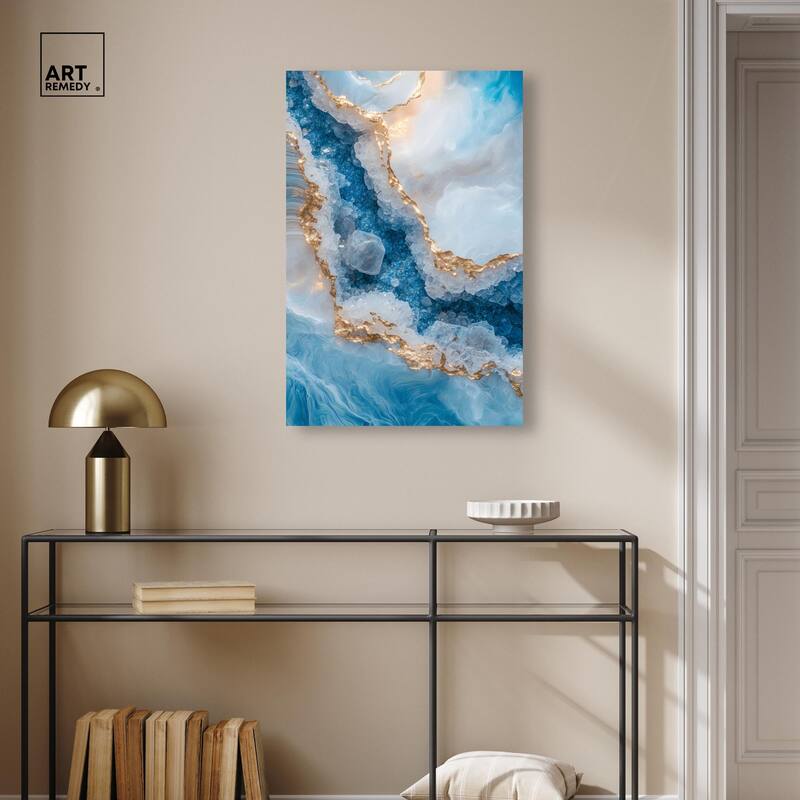 Molten Topaz I Canvas by Art Remedy, Gallery Wrapped