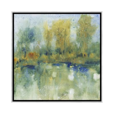 iCanvas "Pond Reflection I" by Tim OToole Framed