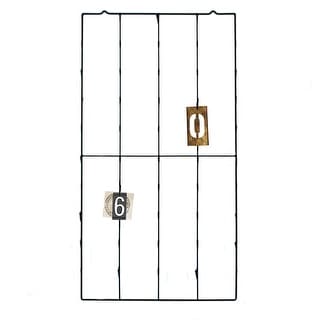 Metal Photo or Card Holder with 3 Postcards and 50 Clips, Black