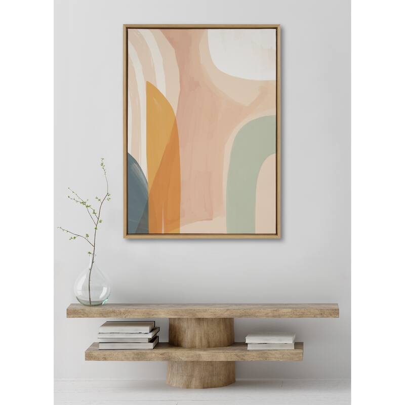 Kate and Laurel Sylvie Sunrise Framed Canvas by Kate Aurelia Holloway