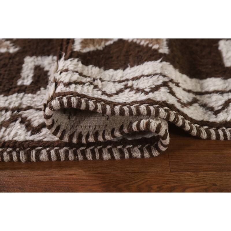 Anatolian Beige Turkish Runner Rug Handmade Wool Carpet - 3'2"x 10'9"