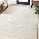 preview thumbnail 16 of 100, JONATHAN Y Nordby Abstract Groovy Striped Area Rug 10' x 13' - Cream/Ivory