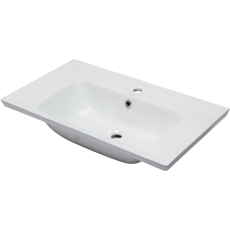 Eago 31-1/2" Drop In Bathroom Sink with Overflow