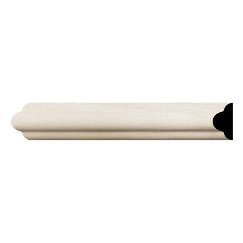 WM1215: 9/16-in x 1-1/4-in x 96-in Americraft Solid Hardwood Stain Grade Joint Moulding - Poplar