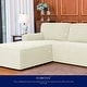 preview thumbnail 59 of 79, Subrtex 2-Piece L Shape Sofa Cover Stretch Sectional Left Chaise Cover