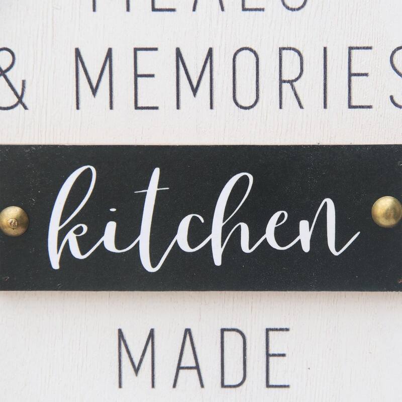 Cutting Board Shaped Kitchen Wall Sign with Beads and Tassels