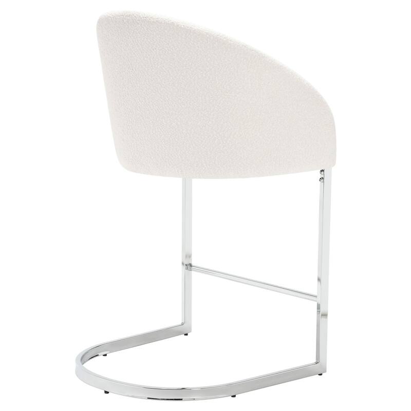 26" Fabric Upholstered Counter Height Bar Stools with Arms - 37" H x 22.4" W x 22" D