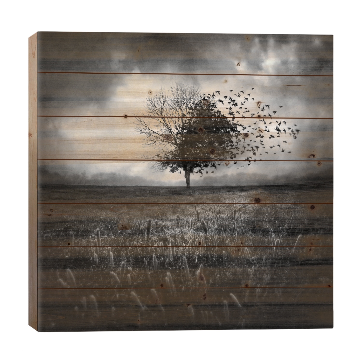 Illusion d'un Primptemps Perdu I Print On Wood by Sebastien Del Grosso - Multi-Color