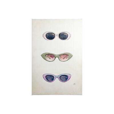Sunglass Collection I (28 x 42) Canvas Art Print