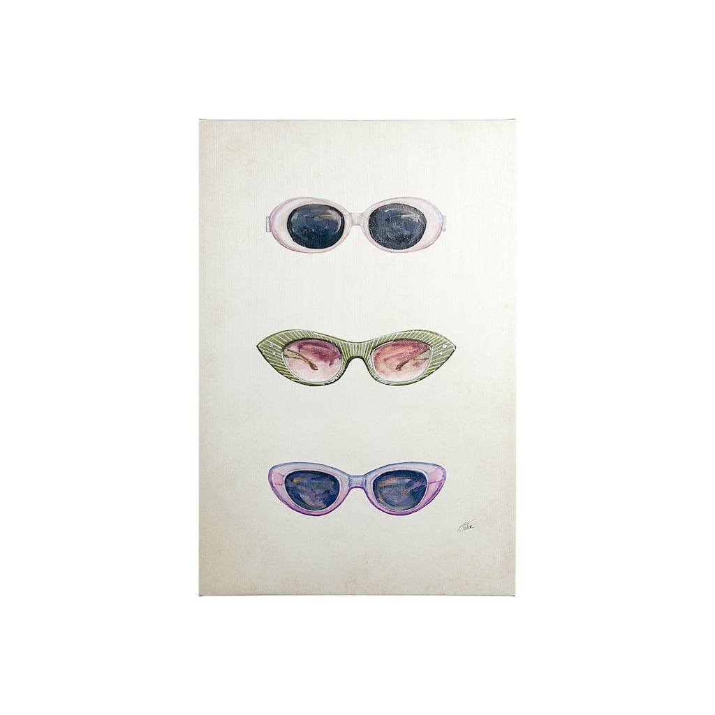 Sunglass Collection I (28 x 42) Canvas Art Print