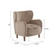 preview thumbnail 25 of 33, Christopher Knight Home - Parmelee Upholstered Wingback Club Chair with Plush Velvet and Solid Wood Legs