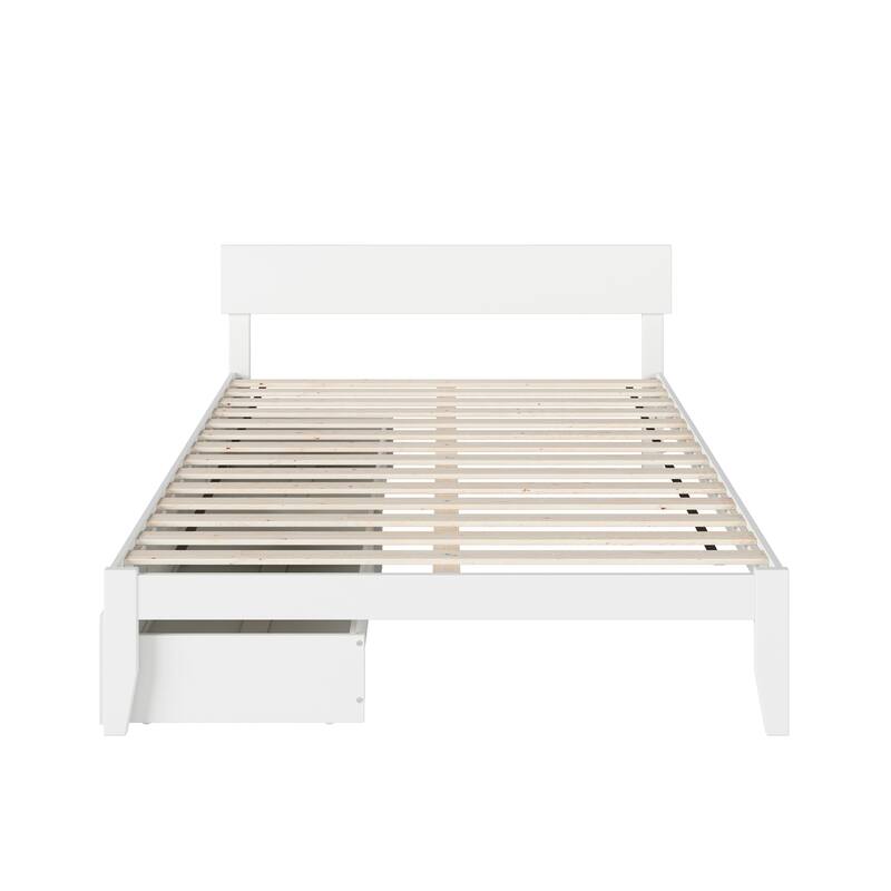 Boston Modern Contemporary Bed with 2 Extra Long Drawers