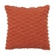 preview thumbnail 45 of 48, Nubby Design Down Filled Throw Pillow Rust - 20"x20"