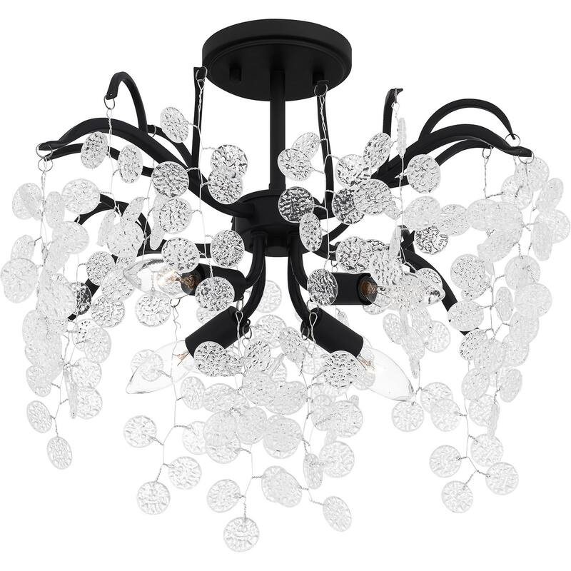 Maple Four Light Semi Flush Mount