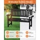 preview thumbnail 6 of 14, WINSOON All-Weather HIPS Outdoor Garden Bench, 56" Adirondack Outdoor Patio Bench