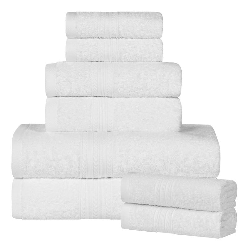 Superior Eco-Friendly Cotton 8-Piece Towel Set